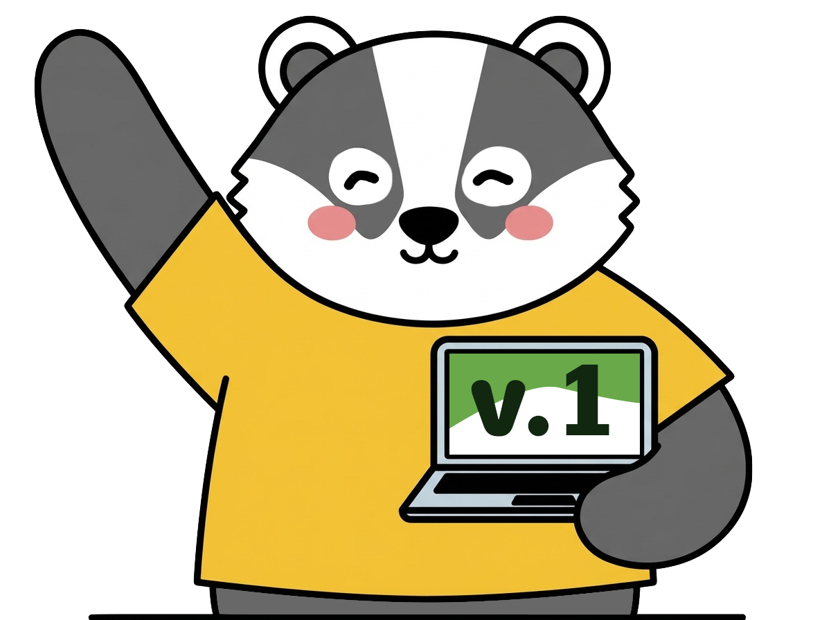 Junior the badger mascot